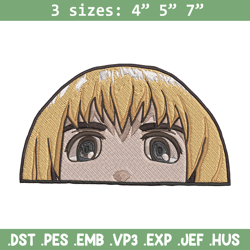 armin peeker embroidery design, aot embroidery, embroidery file, anime embroidery, anime shirt, digital download