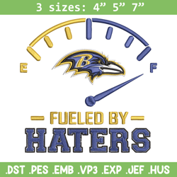 fueled by haters baltimore ravens embroidery design, baltimore ravens embroidery, nfl embroidery, logo sport embroidery.