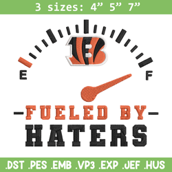 fueled by haters cincinnati bengals embroidery design, bengals embroidery, nfl embroidery, logo sport embroidery.