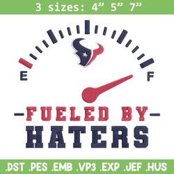 fueled by haters houston texans embroidery design, houston texans embroidery, nfl embroidery, logo sport embroidery.