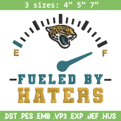 fueled by haters jacksonville jaguars embroidery design, jaguars embroidery, nfl embroidery, logo sport embroidery.