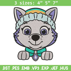 everest dog embroidery design, paw patrol embroidery, embroidery file,anime embroidery, anime shirt,digital download.