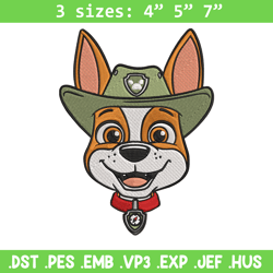 tracker dog embroidery design, paw patrol embroidery, embroidery file, anime embroidery, anime shirt, digital download