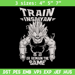 train in saiyan embroidery design, dragonball embroidery,embroidery file, anime embroidery, anime shirt,digital download