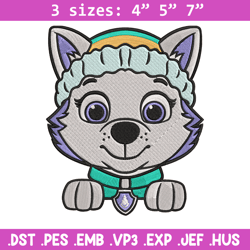 everest dog embroidery design, paw patrol embroidery, embroidery file,anime embroidery, anime shirt,digital download.