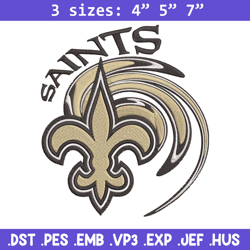 new orleans saints embroidery design, saints embroidery, nfl embroidery, logo sport embroidery, embroidery design.