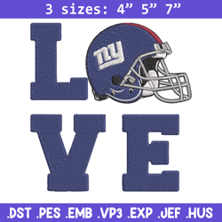 new york giants love embroidery design, new york giants embroidery, nfl embroidery, sport embroidery, embroidery design.