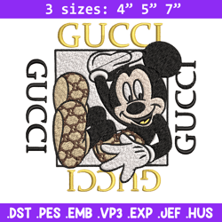 mickey box gucci embroidery design, gucci embroidery, brand embroidery, logo shirt, embroidery file, digital download