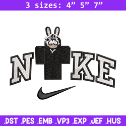 nike bunny lego embroidery design, bunny embroidery, nike design, embroidery shirt, embroidery file, digital download