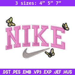 nike butterfly embroidery design, butterfly embroidery, nike design, embroidery shirt, embroidery file, digital download