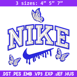 nike butterfly embroidery design, butterfly embroidery, nike design,embroidery file,embroidery shirt,digital download