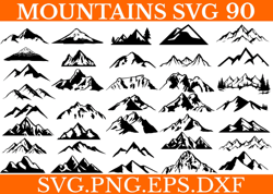 mountains svg file for cricut for silhouette cut files png dxf svg files