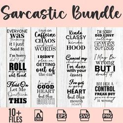 sarcastic bundle svg sarcastic cut file funny quote silhouette cricut digital fileblack friday