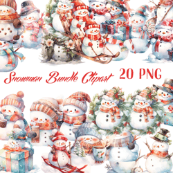 watercolor snowman collection clipart 20 png peeking snowman clipart card making winter holidays hiding snowman png