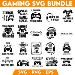 gamer svg bundle funny gamer svg gamer svg video games svg boys shirt svg game controller svg play station svg cut file