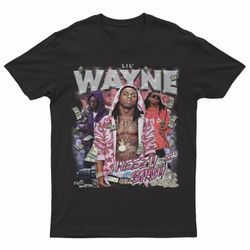 lil wayne black 90s rapper music graphic shirt unisex clothing trending tee bootleg