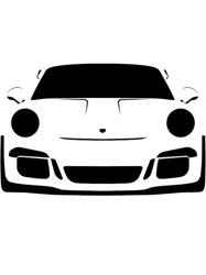 porsche gt3 rs silhouettewhitelava