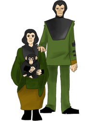 ape family photo