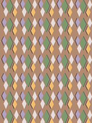 colorful preppy diamond shapes modern maximalist pattern brown graphic