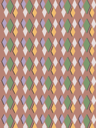 colorful preppy diamond shapes modern maximalist pattern cantaloupe graphic