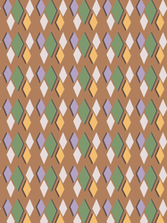 colorful preppy diamond shapes modern maximalist pattern caramel graphic