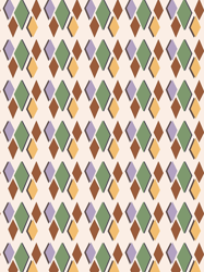 colorful preppy diamond shapes modern maximalist pattern cream amp brown graphic