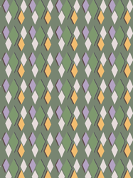 colorful preppy diamond shapes modern maximalist pattern green graphic