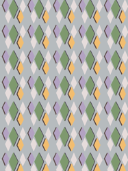colorful preppy diamond shapes modern maximalist pattern muted teal graphic