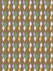 colorful preppy diamond shapes modern maximalist pattern olive brown graphic