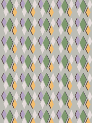 colorful preppy diamond shapes modern maximalist pattern pale green graphic