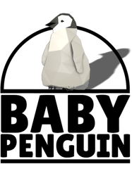 low poly baby penguinbaby penguin