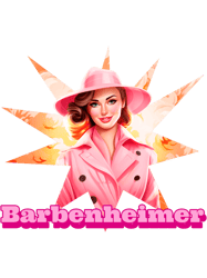 barbenheimer woman pink letter