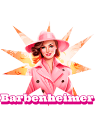 barbenheimer woman white letters