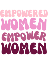 pink women empowerment bubble letters