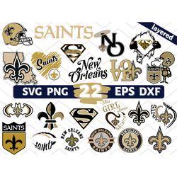 digital download, new orleans saints svg, new orleans saints logo, new orleans saints clipart, new orleans saints png