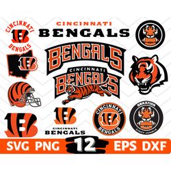 digital download, cincinnati bengals logo, cincinnati bengals svg, cincinnati bengals clipart, cincinnati bengals cricut