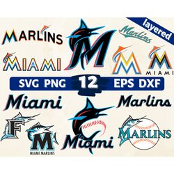 miami marlins, miami marlins svg, miami marlins logo, miami marlins clipart, miami marlins cricut, miami marlins png