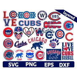 digital download, chicago cubs svg, chicago cubs logo, chicago cubs clipart, chicago cubs cricut, chicago cubs cut