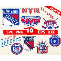 digital download, new york rangers svg, new york rangers logo, new york rangers clipart, new york rangers cricut