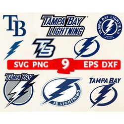 digital download, tampa bay lightning logo, tampa bay lightning svg, tampa bay lightning clipart