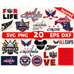 digital download, washington capitals svg, washington capitals logo, washington capitals cricut, washington capitals png