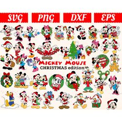 big svg bundle, digital download, mickey christmas svg, mickey christmas clipart, mickey christmas cricut