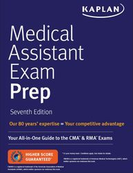 medical assistant exam prep your all-in-one guide to the cma  rma exams seventh edition by kaplan nursing