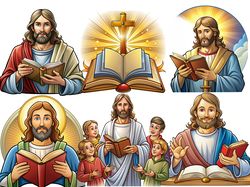 bible clipart, bible character clipart, bible characters, christian clipart, christian bundle png 20, digital printing,