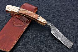 damascus razor blade, damascus razor knife, damascus razor, damascus razor edge, damascus straight razor, best gift men