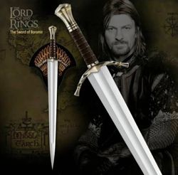 handmade boromir sword replica lord of the rings, christmas gift for him, boromir replica sword, fantasy costume sword,