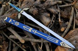 custom hand forged stainless steel the legend of zelda full tang skyward link's master sword with scabbard-costume armor