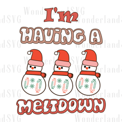 snowman having a meltdown - vintage merry christmas -boost your success with this inspirational png and svg  download