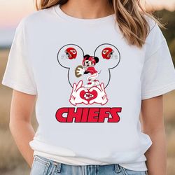 kansas city chiefs football mickey mouse t shirt, valentines day...