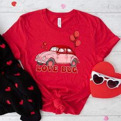 valentines day retro love bug t-shirt, valentines day shirts for woman, love sweatshirt, cute valentine shirt